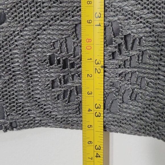 Adrianna Papell NEW Gray Floral Lace Overlay Short Sleeve Sheath Dress 12P NWT - Picture 9 of 11